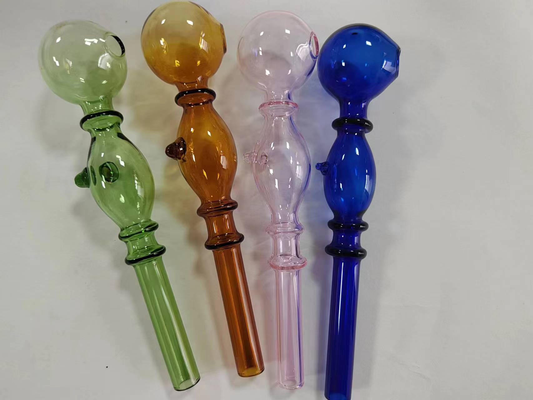 10pcs 6inch Colorful Glass Pipe , Weed Pipes , Cigarette Pipes